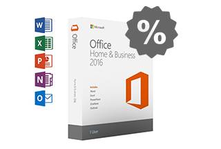 На Microsoft Office Home and Business 2016 скидка -14%!